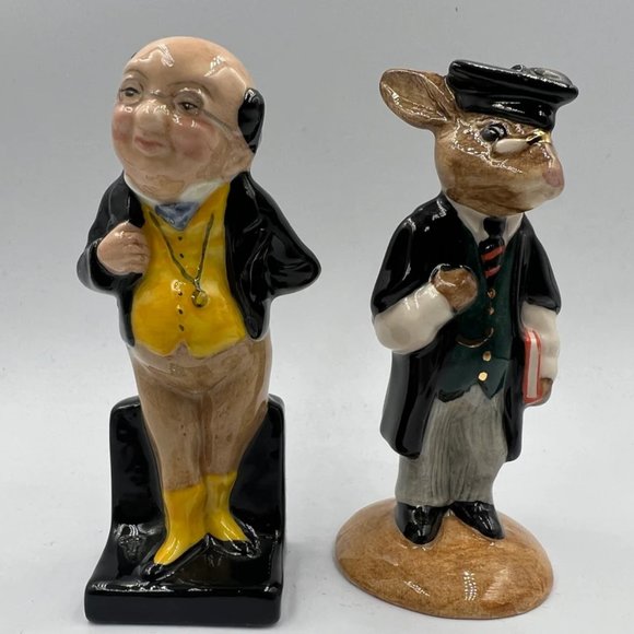 Royal Doulton Bunnykins Schoolmaster & Rare PICKWICK Dickens - Picture 1 of 10